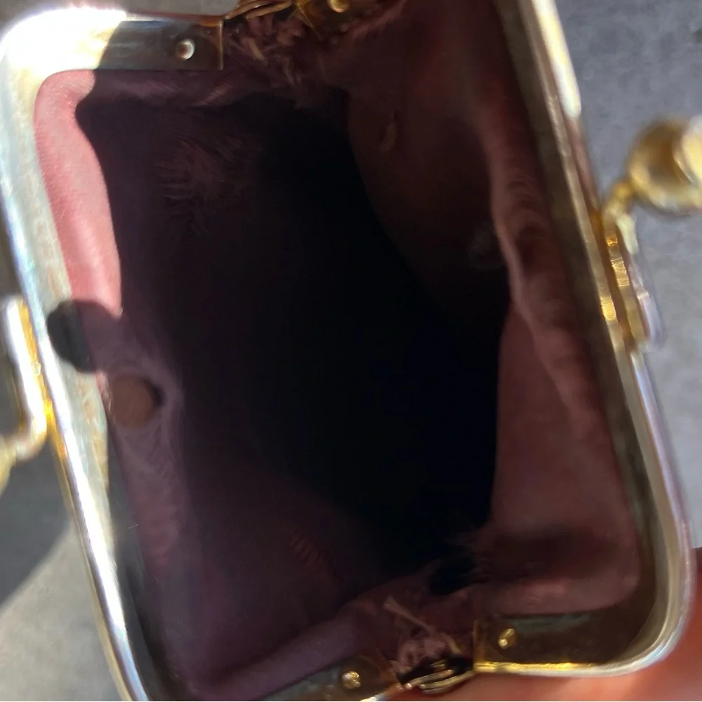 Vintage Louis Vuitton Brown Multi Leather Coin Purse 1960's RARE - Picture 9 of 12